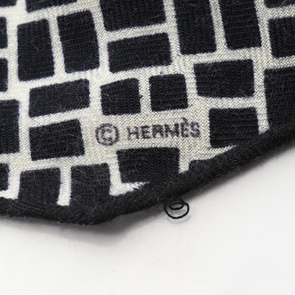 HERMES Authentic Black Silk Scarf - Picture 2 of 10